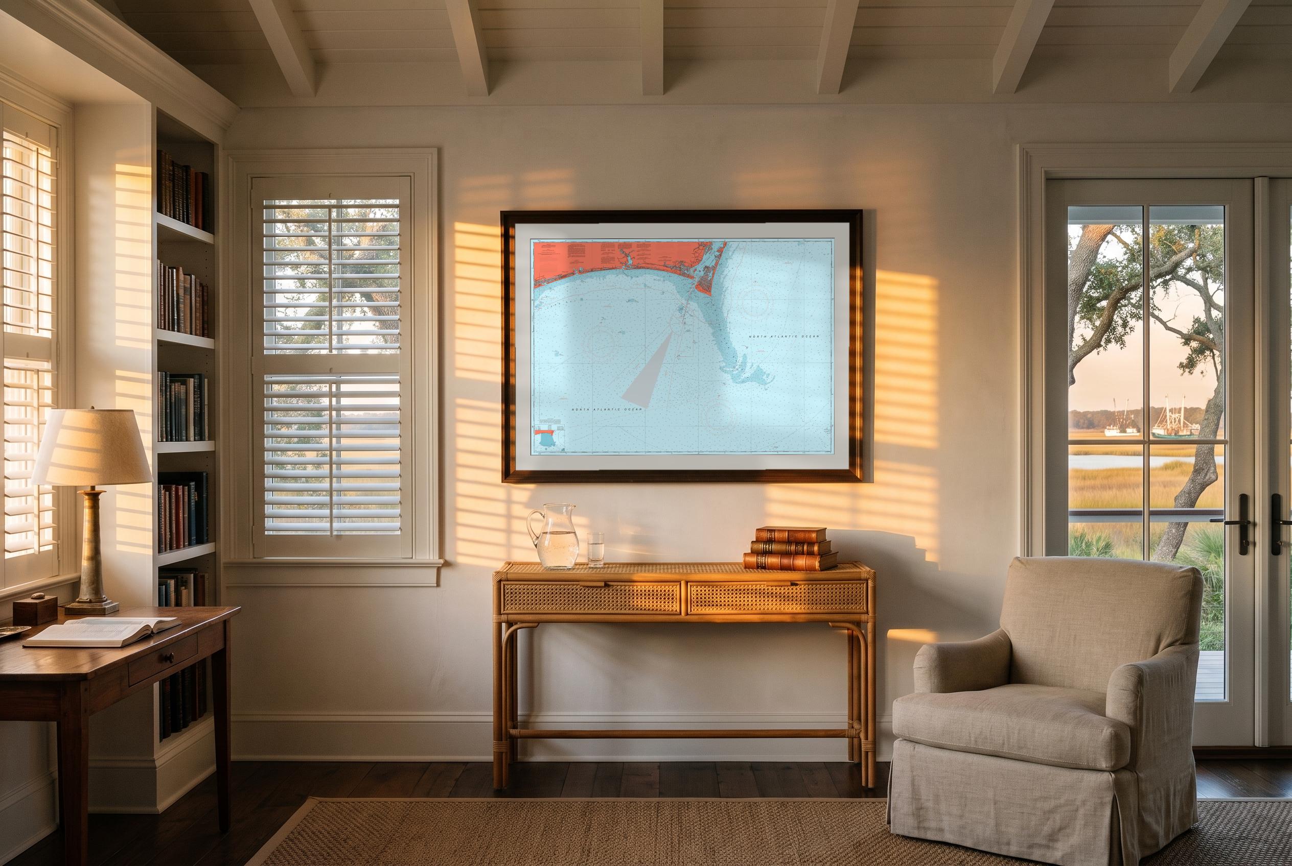 Cape Fear in Reef Break, framed in a room
