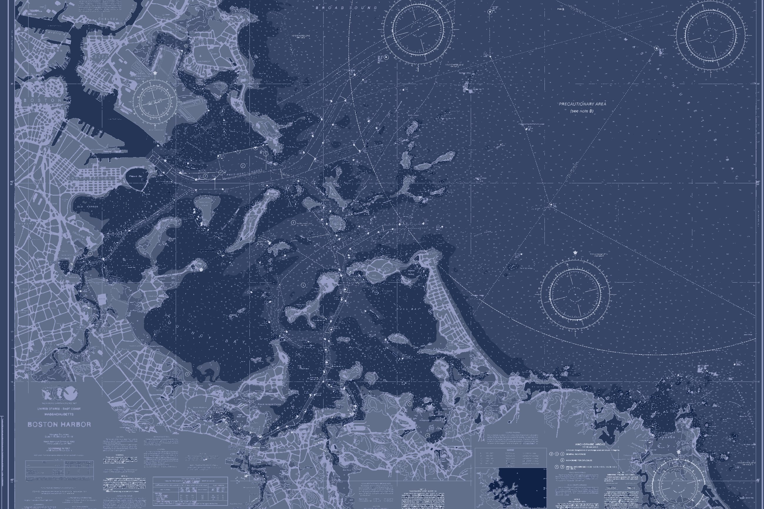 The same chart recolored in Blueprint Navy