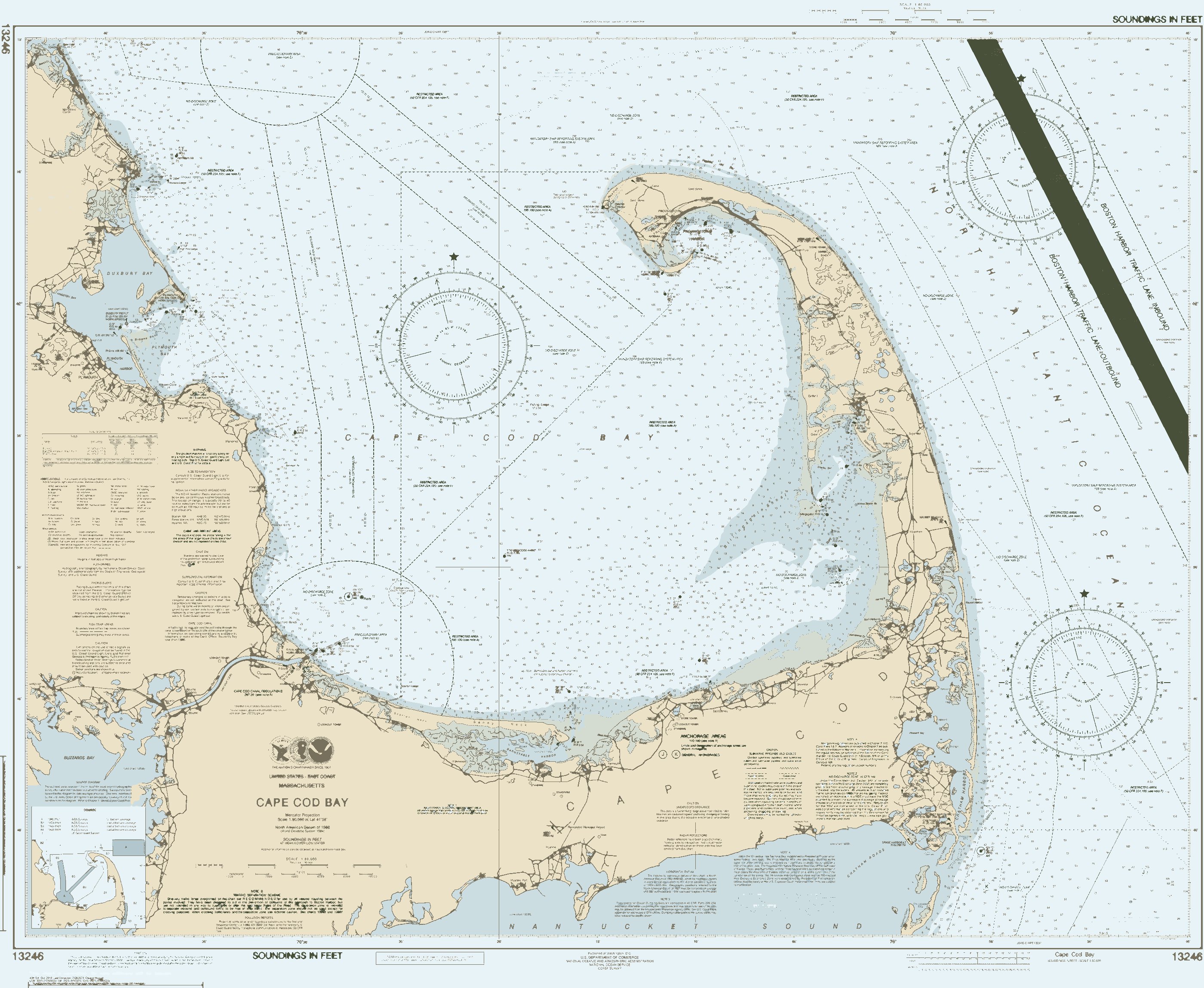 Cape Cod Bay chart, full composition